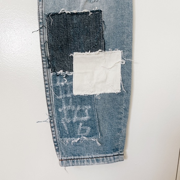 BDG low - mid rise patchwork straight relaxed leg jeans - Picture 9 of 14